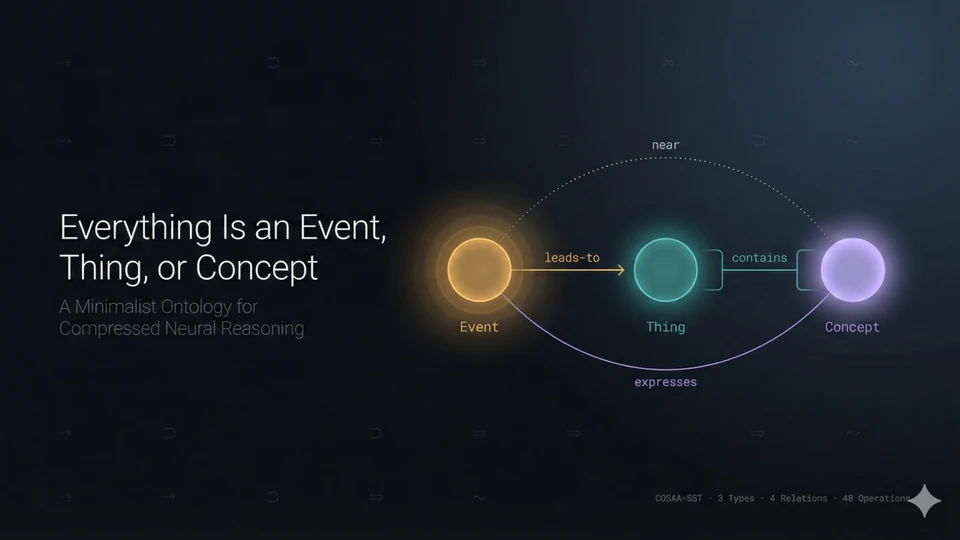 Everything Is an Event, Thing, or Concept